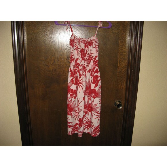 Womens Hibiscus Collection Hawaiian Halter Dress Tropical Hippy Gypsy - One Size - Picture 4 of 5